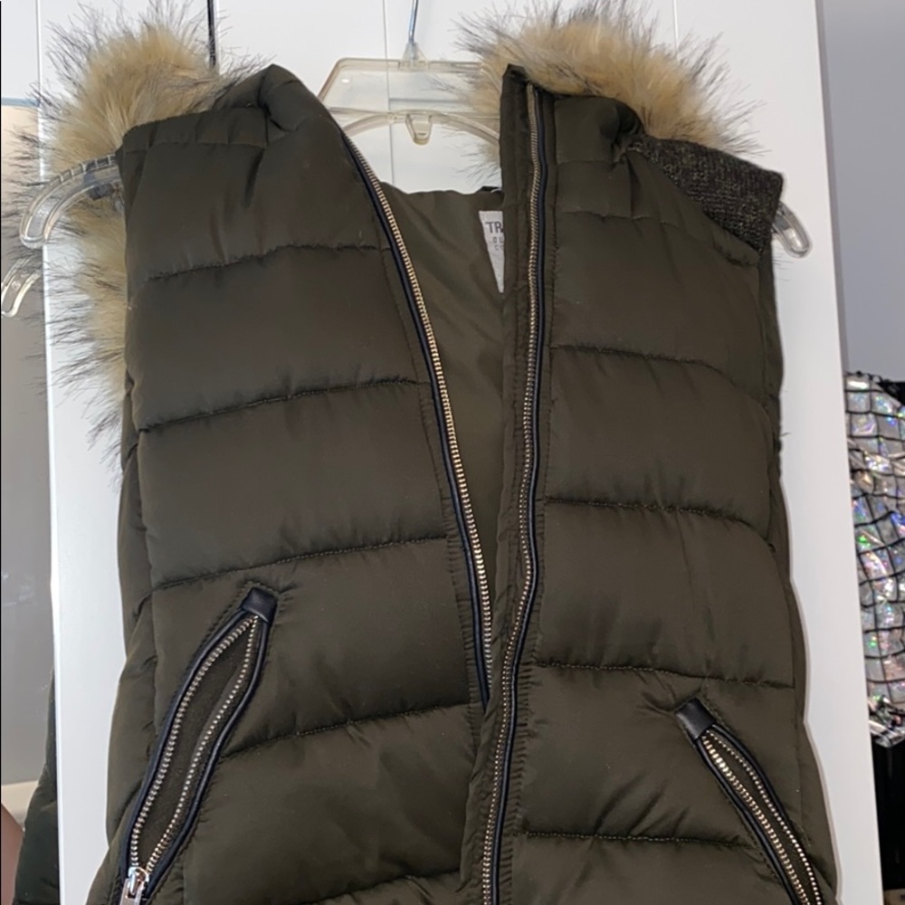 Zara Olive Green Vest